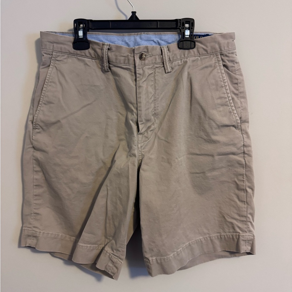 Ralph Lauren Men's Khaki Flat Front Shorts